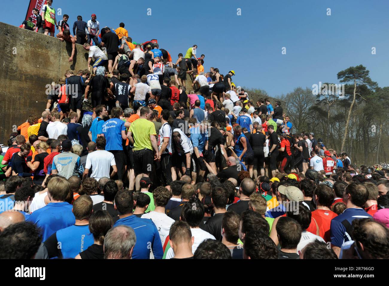 Fisherman`s Friend Strongman Run in Weeze am 18.4.2010. Stock Photo